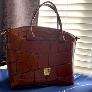 Dooney & Bourke Brown Oakdale Domed satchel $125 - like new! Dillards exclusive